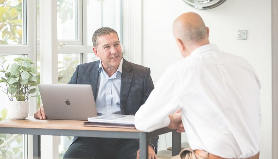 Business people talking