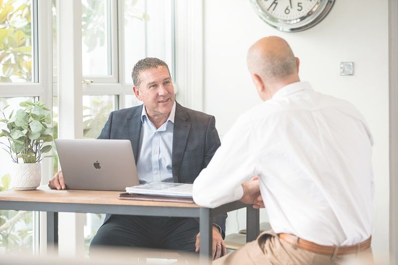 Business people talking