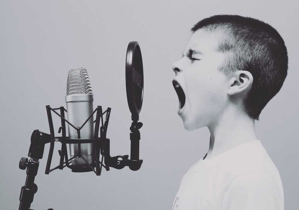 kid shouting